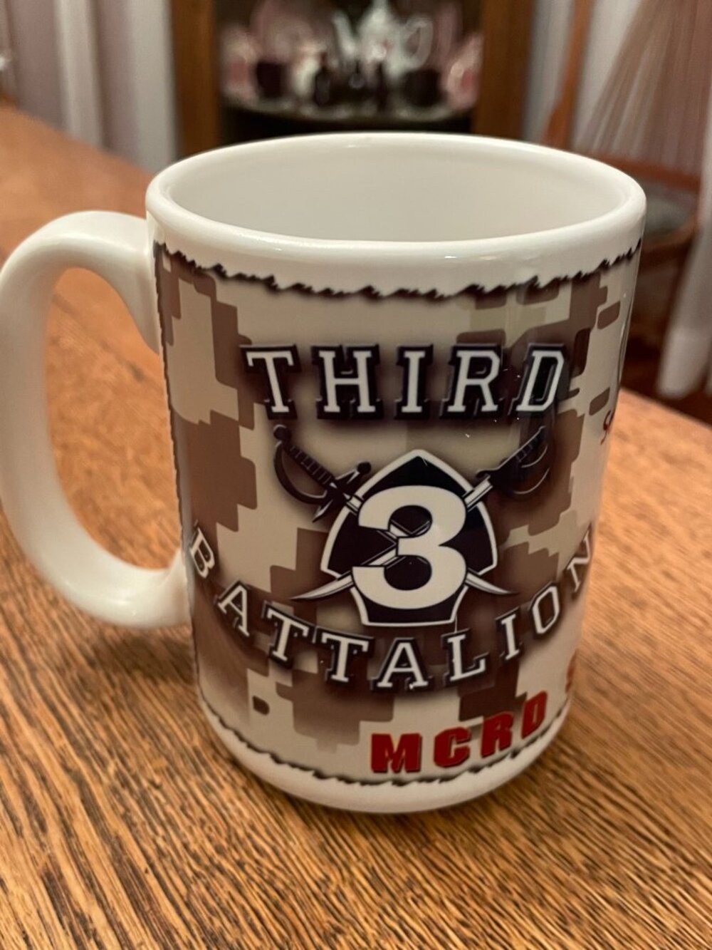 US Marines Third Battalion MCRD San Diego Coffee Cup Mug 15 ounces